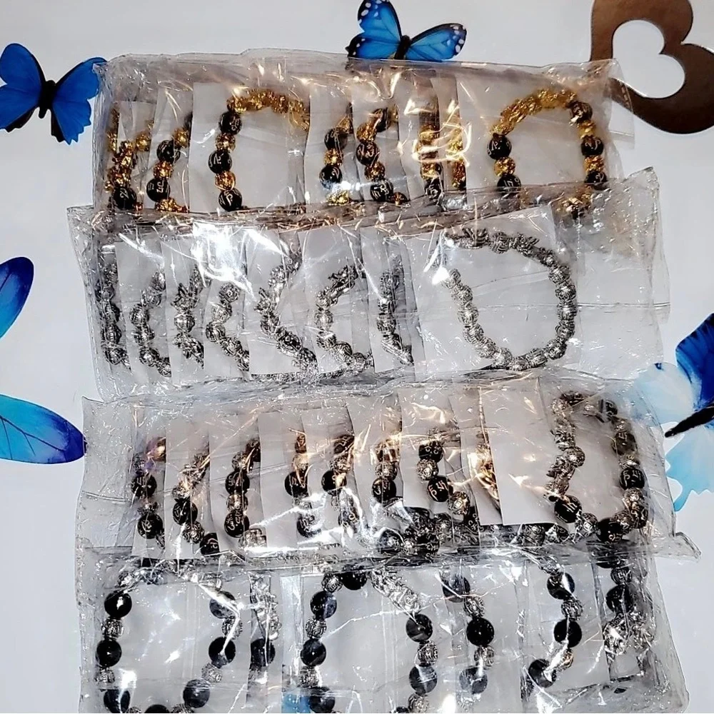 Feng Shui Black Obsidian Wealth Beads.